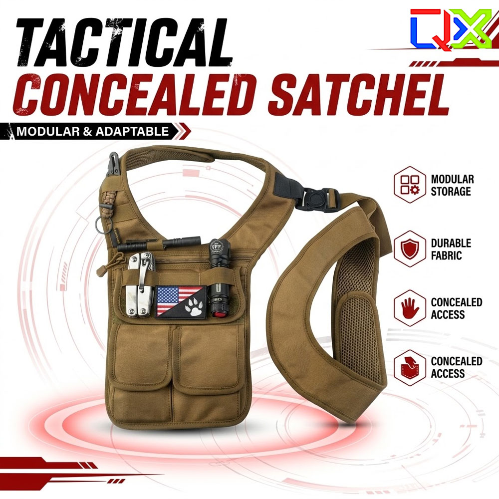 Edc Concealed Carry - QX Tactical Concealed Satchel Underarm Shoulder