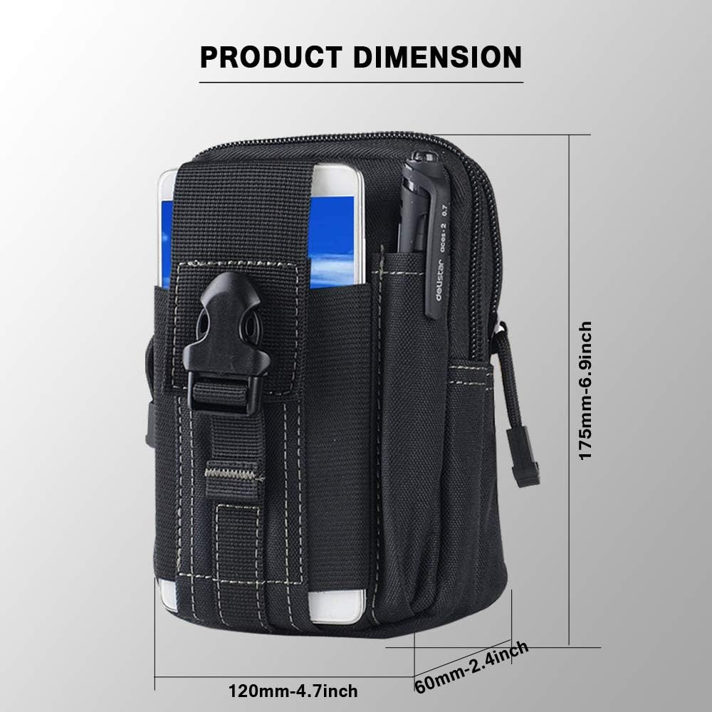 Tactical Molle Belt Pouch Mili - Edc Carry Bag ulasan dan harga