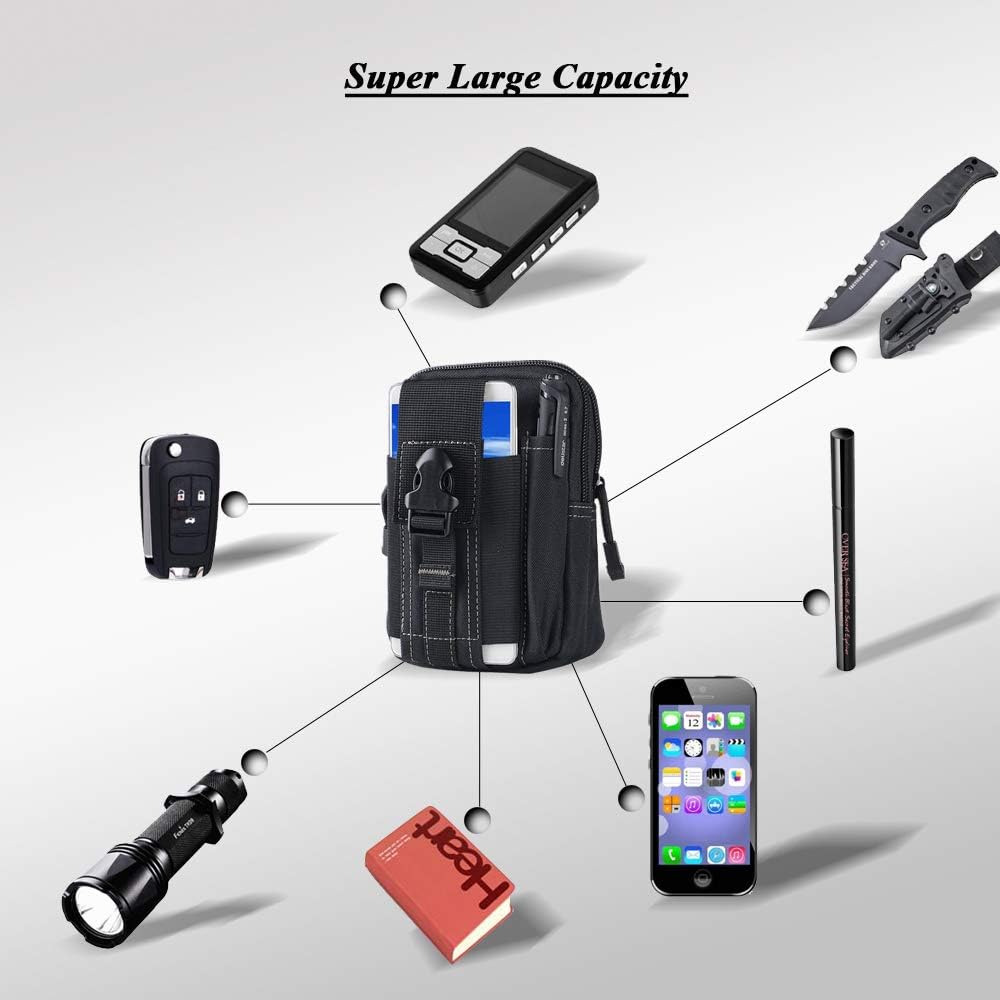 Tactical Molle Belt Pouch Mili - Edc Carry Bag ulasan dan harga