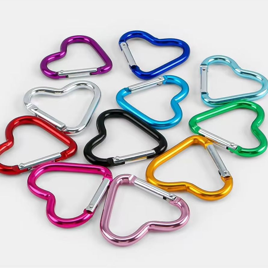 5pcs Aluminum Alloy Colorful H - Carabiner Keychain ulasan dan harga