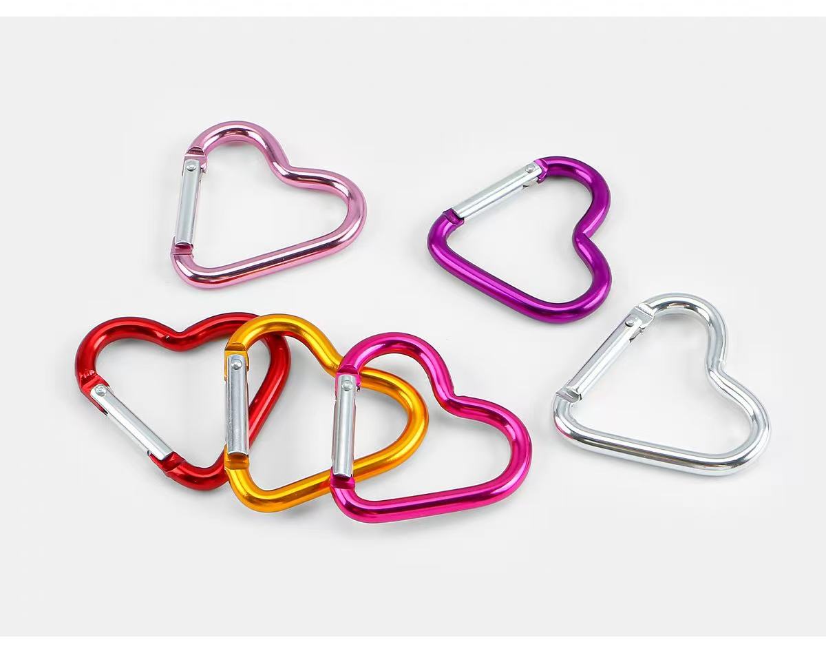 5pcs Aluminum Alloy Colorful H - Carabiner Keychain ulasan dan harga