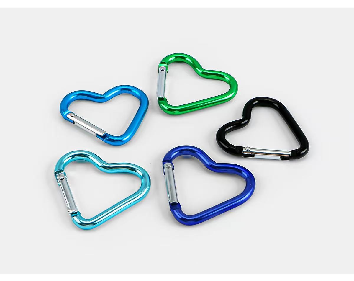5pcs Aluminum Alloy Colorful H - Carabiner Keychain ulasan dan harga