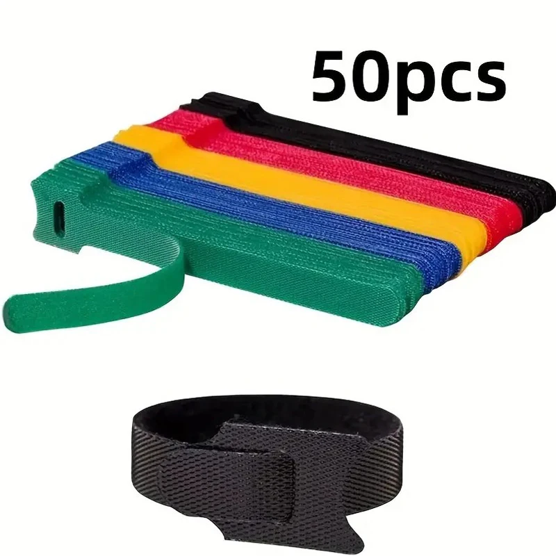 50pcs Reusable Hook and Loop C - Gear Tie Reusable ulasan dan harga