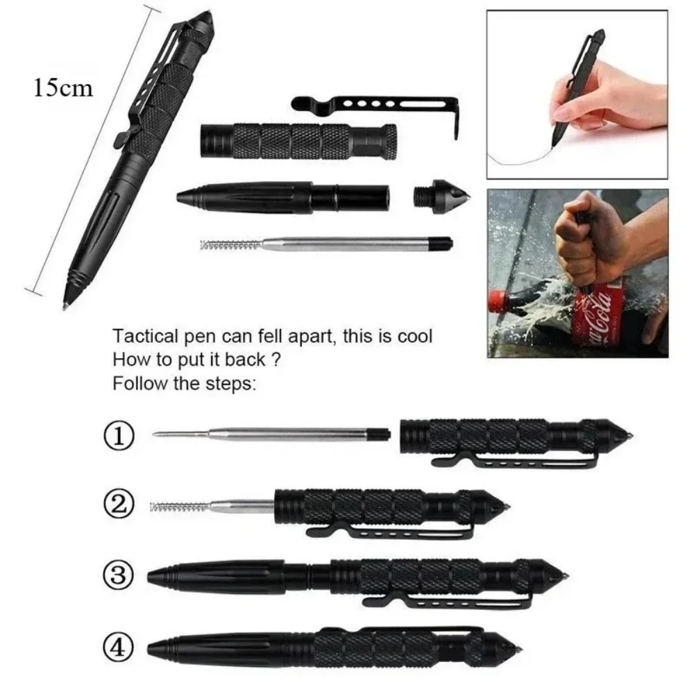 Multi-Function Tactical Pen Tu - Pen Tactical Glass ulasan dan harga