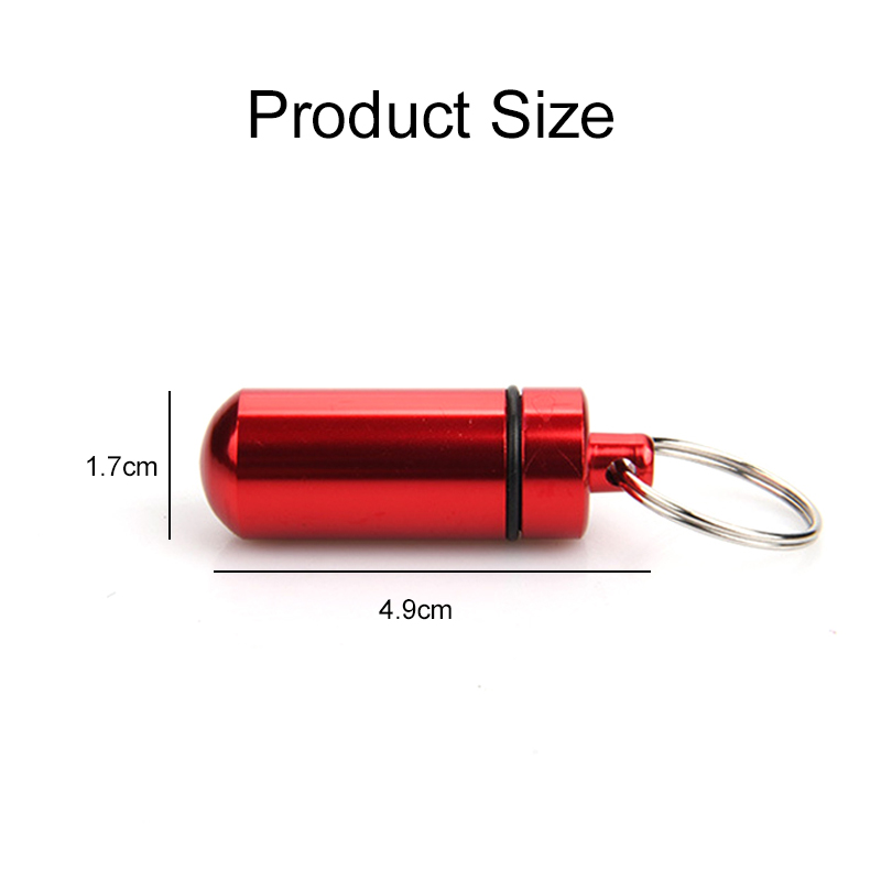 1/5PCS Aluminum Mini Pill Box  - Edc Pill Carry ulasan dan harga
