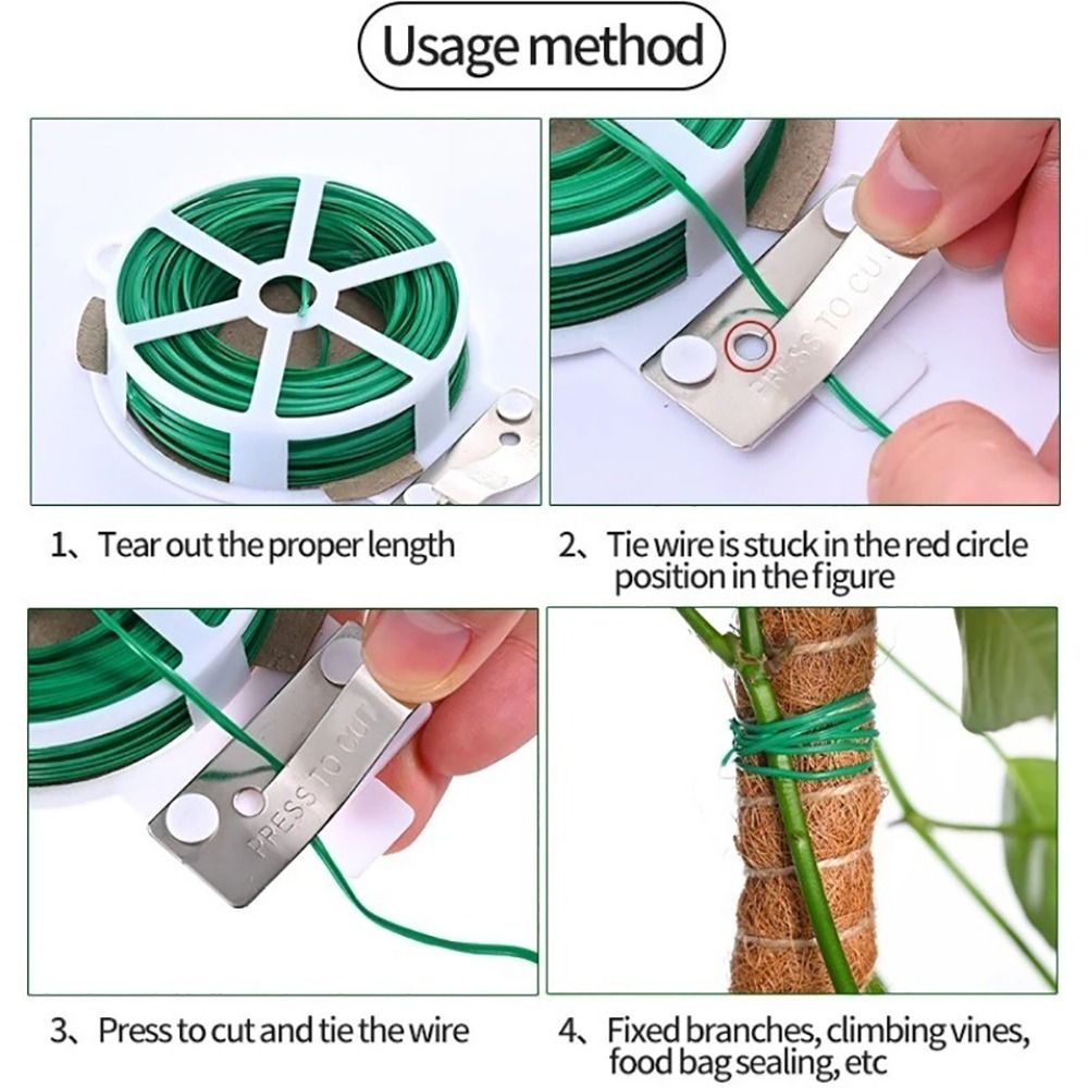 1Pcs Iron Wire Cable Ties Plan - Gear Tie Reusable ulasan dan harga