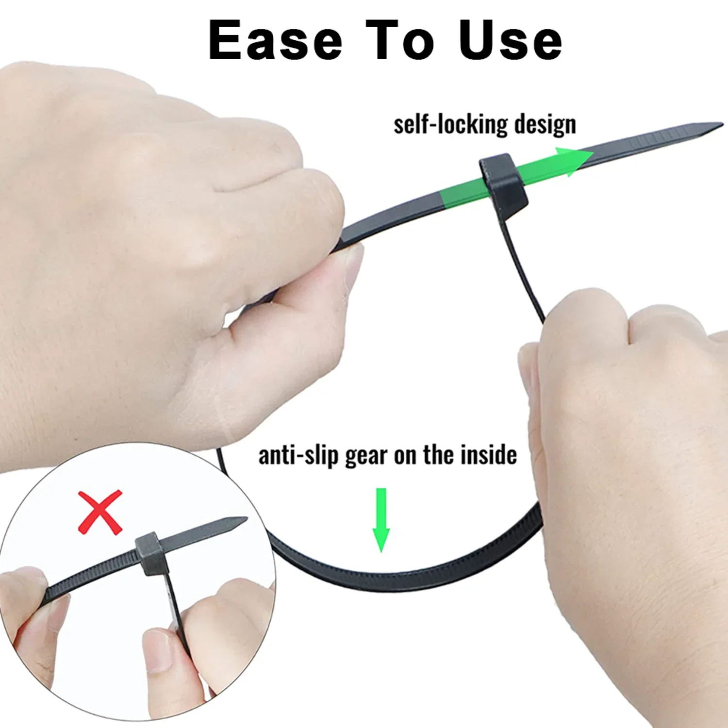 Nylon Cable Ties Reusable Self - Gear Tie Reusable ulasan dan harga