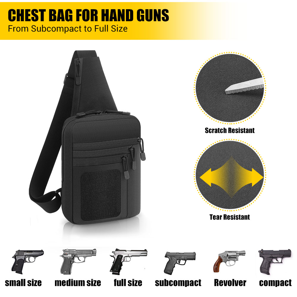 Tactical Pistol Gun Bag Concea - Edc Concealed Carry ulasan dan harga