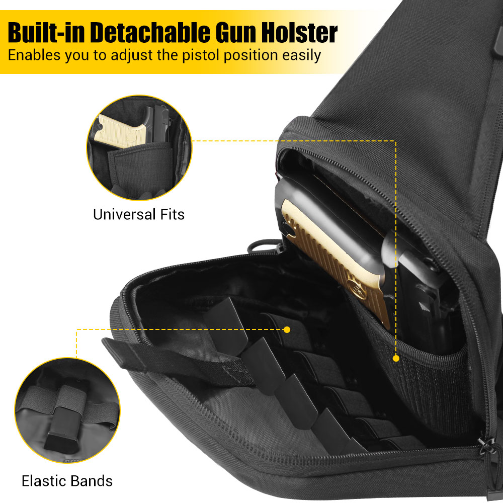 Tactical Pistol Gun Bag Concea - Edc Concealed Carry ulasan dan harga