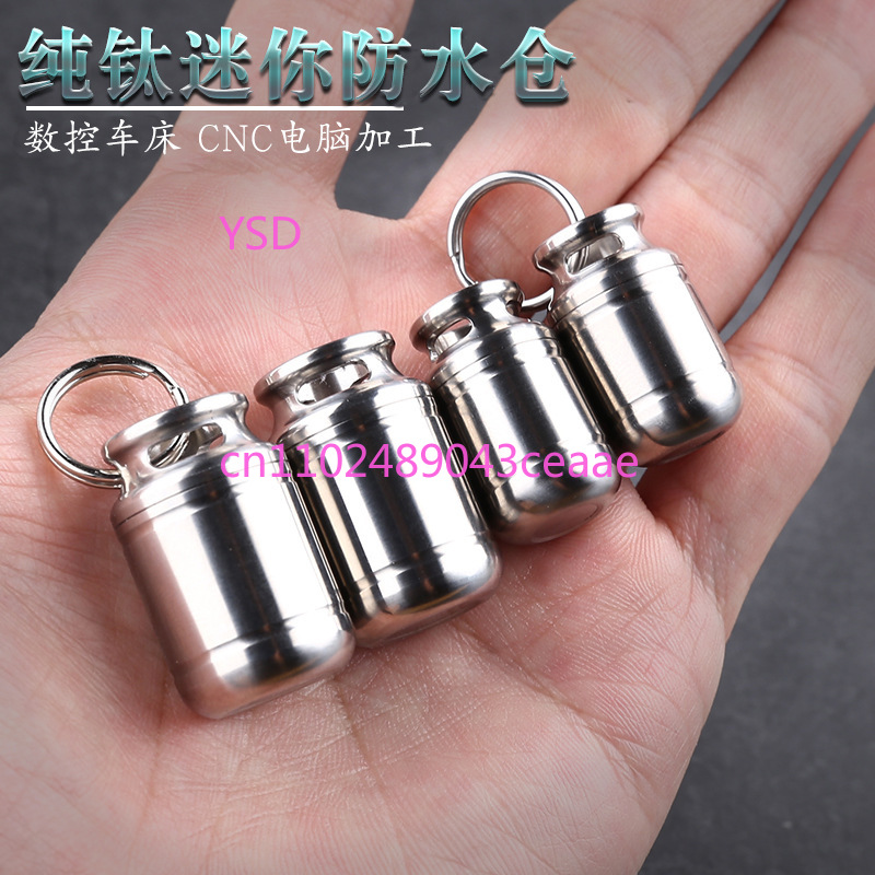 Mini Titanium Waterproof Pill  - Edc Pill Carry ulasan dan harga