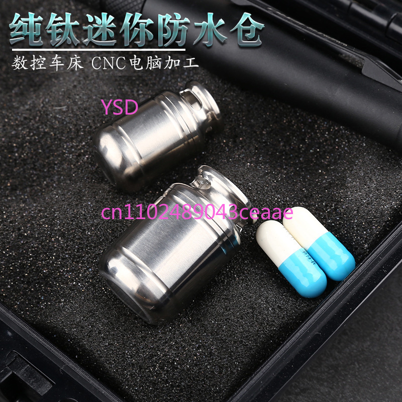 Mini Titanium Waterproof Pill  - Edc Pill Carry ulasan dan harga