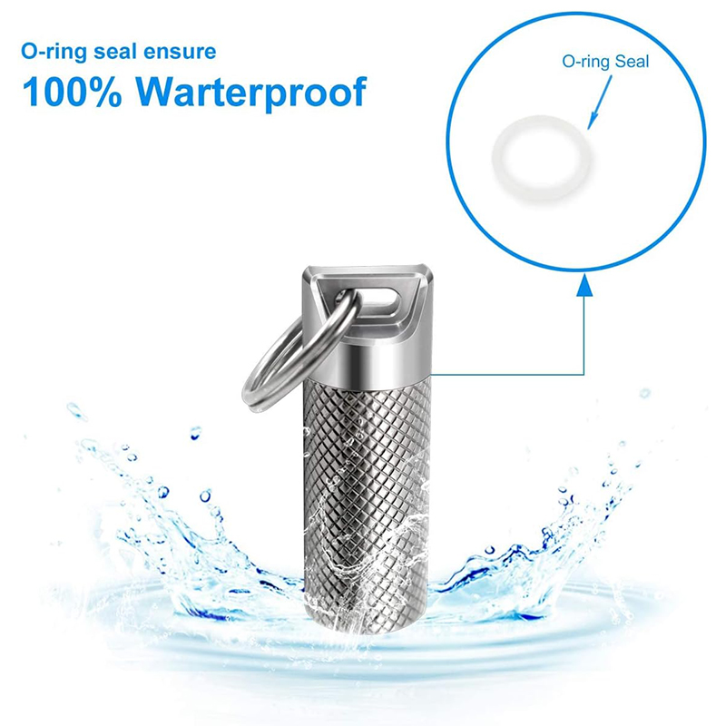 Titanium Alloy Mini Waterproof - Edc Pill Carry ulasan dan harga