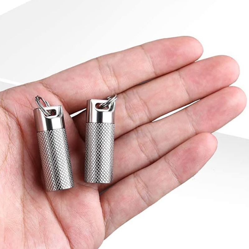 Titanium Alloy Mini Waterproof - Edc Pill Carry ulasan dan harga