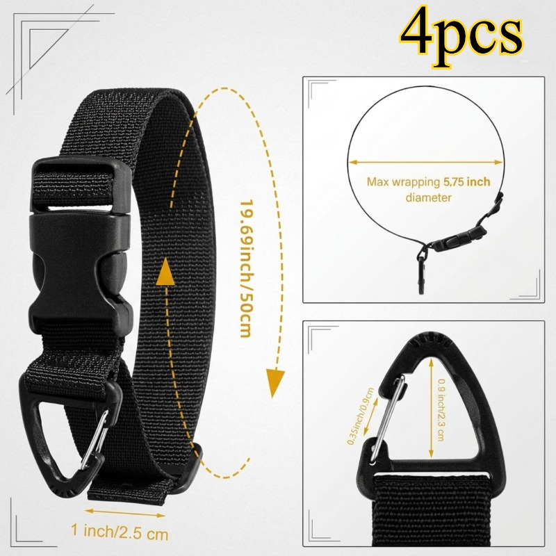 4 PCS Adjustable Garden Hose S - Gear Tie Reusable ulasan dan harga