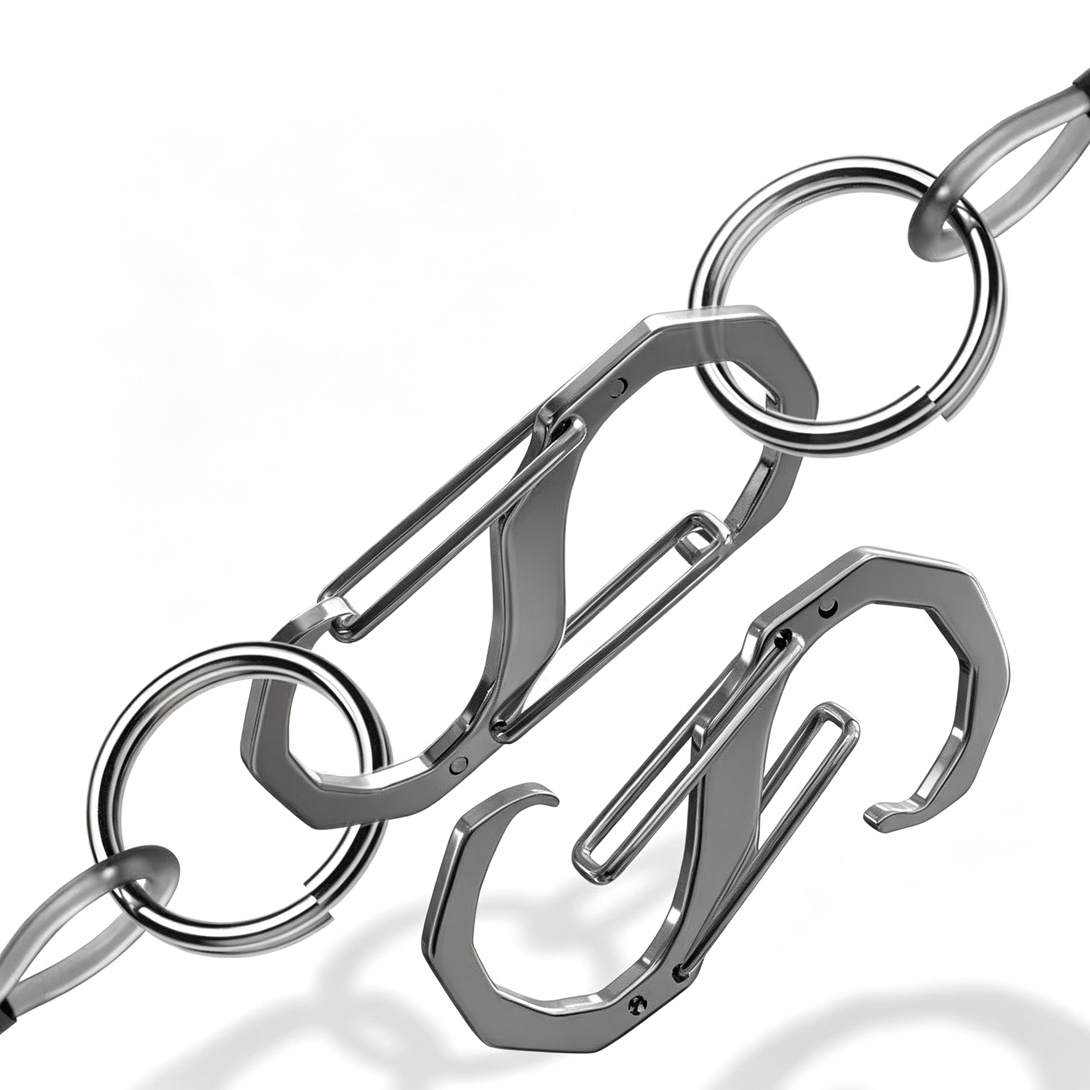 5Pcs Stainless Steel EDC Keych - Edc Carry Backpack ulasan dan harga