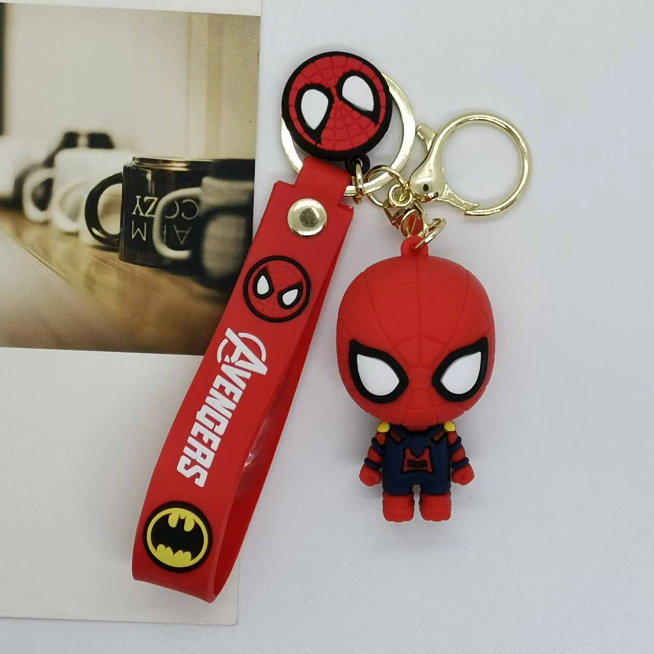 Creative Cartoon Spider Man Do - Carabiner Keychain ulasan dan harga