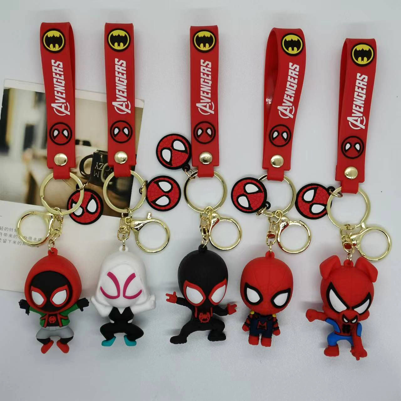 Creative Cartoon Spider Man Do - Carabiner Keychain ulasan dan harga