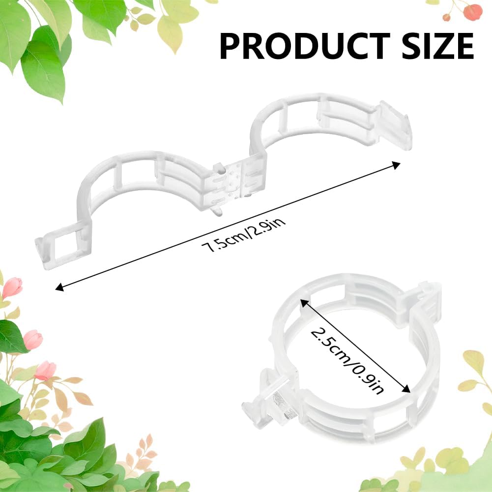 100PCS Plant Support Clips Reu - Gear Tie Reusable ulasan dan harga