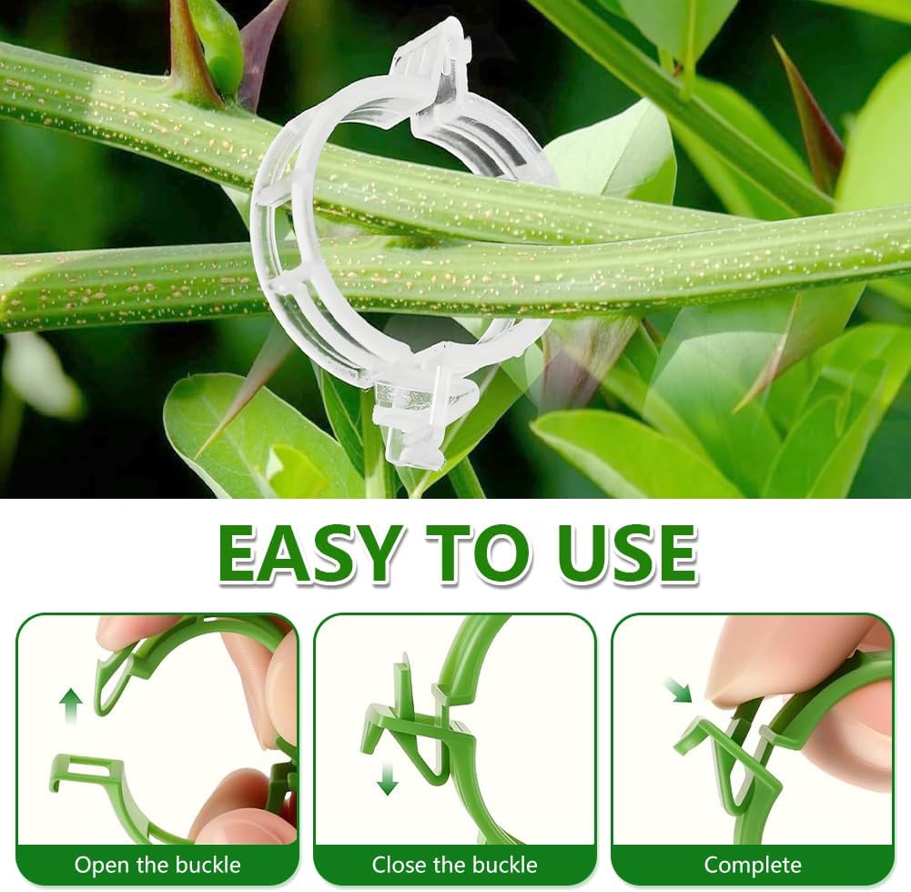 100PCS Plant Support Clips Reu - Gear Tie Reusable ulasan dan harga