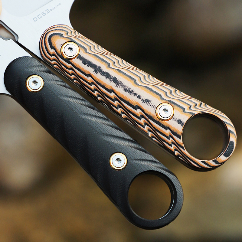 High-hardness DC53 steel strai - Edc Fixed Blade Deep Carry ulasan dan harga