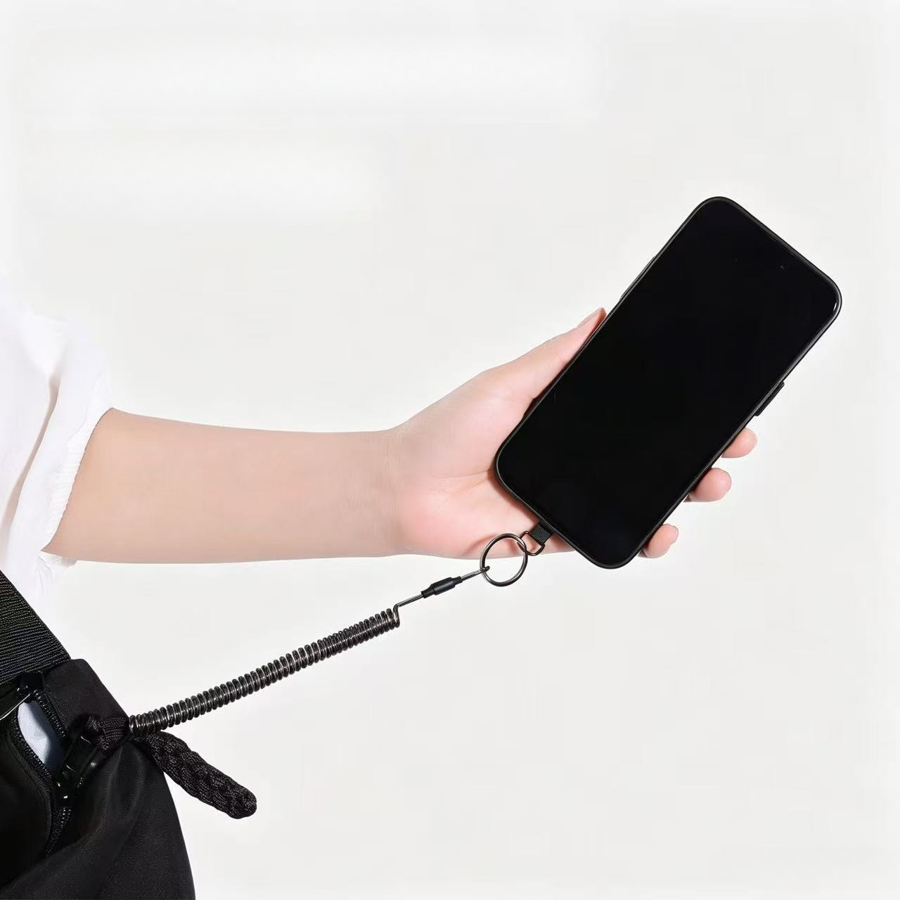 Anti Lost Flexible Phone Ropes - Carabiner Keychain ulasan dan harga