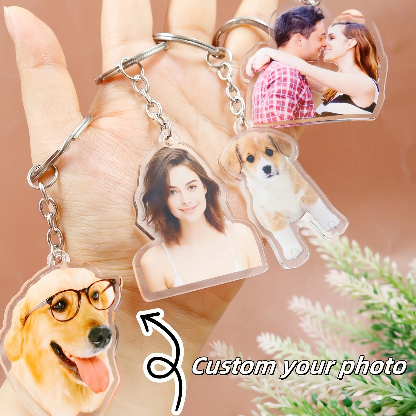 1 Custom Photo Acrylic Keychai - Carabiner Keychain ulasan dan harga