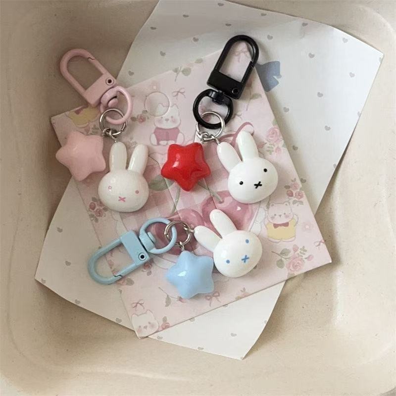 Kawaii Miffy Keychain Cute Rab - Carabiner Keychain ulasan dan harga