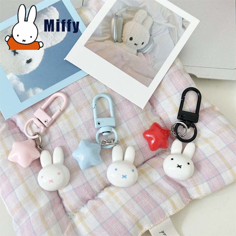 Kawaii Miffy Keychain Cute Rab - Carabiner Keychain ulasan dan harga