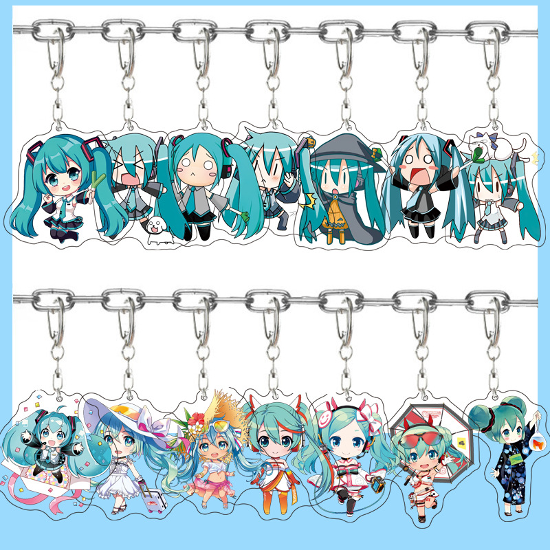 Hatsune Miku Anime Acrylic Cut - Carabiner Keychain ulasan dan harga